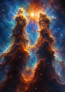 Cosmic Pillars of Creation Nebula