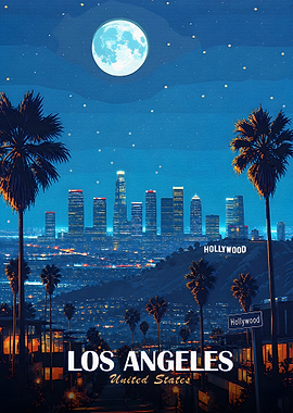 Los Angeles Skyline at Night