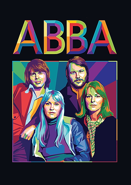 ABBA Pop Art Portrait
