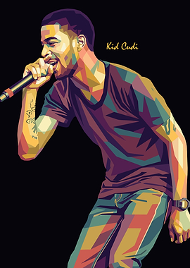 Kid Cudi Pop Art Portrait