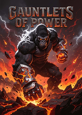 Gorilla with Gauntlets of Power