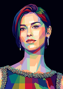 Pop Art Portrait of a Gracie Abrams