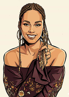 Alicia Keys Portrait