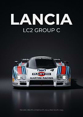 Lancia LC2 Group C Martini Racing Car