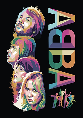 ABBA Pop Art Portrait