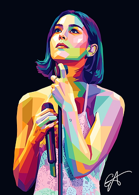 Colorful Portrait of a Gracie Abrams