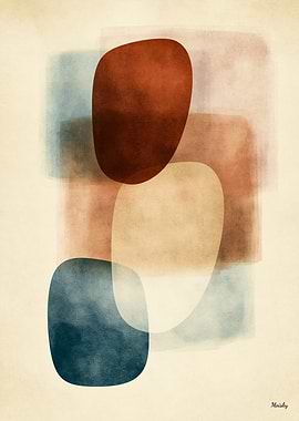 Wabi-Sabi Stone Field No. 11 – Resonance Abstract Wall Art
