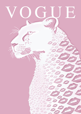 Vogue Leopard with Lips Pattern