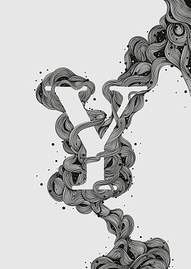 Abstract Letter Y Design