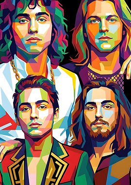 Greta Van Fleet Pop Art Portrait