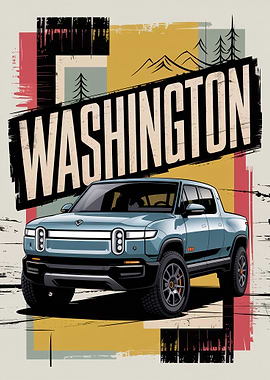 Washington Electric Truck Art