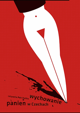 Minimalist Poster with Pen and Ink Splatter