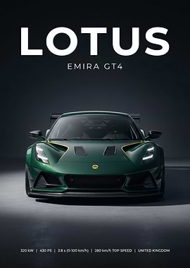 Lotus Emira GT4 Race Car