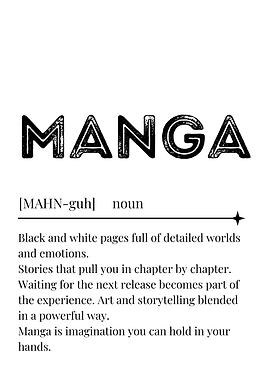 Manga Definition Poster