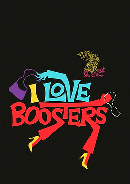 I Love Boosters Text Art