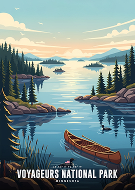 Voyageurs National Park Poster