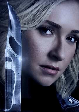 Scream Movie Poster with Knife