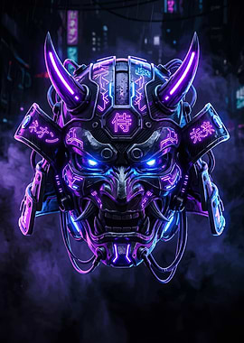 Cyberpunk Samurai Mask
