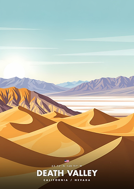 Death Valley Landscape Poster