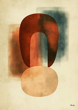 Wabi-Sabi Stone Field No. 08 – Ma Abstract Wall Art