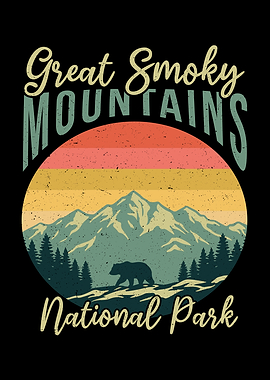 Great Smoky Mountains National Park Vintage Poster