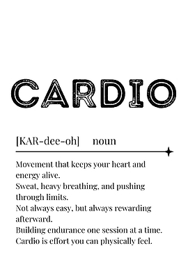 Cardio Definition Poster