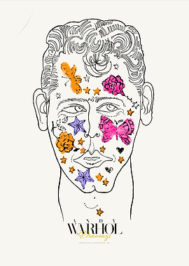 Warhol Drawings | Man Portrait