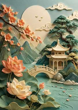 Serene Japanese Garden Landscape