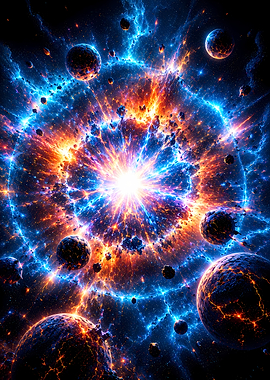 Cosmic Explosion with Planets
