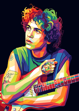 Colorful Portrait of a Dominic Fike