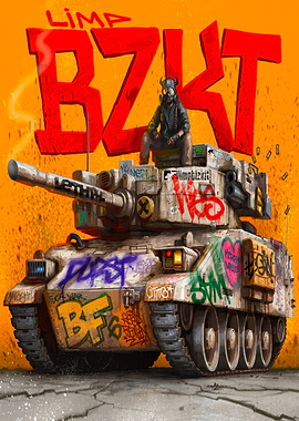 Graffiti Tank with Limp Bizkit Logo