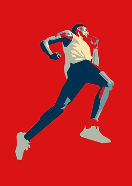 Stylized Marathon in Pop Art Hope Style