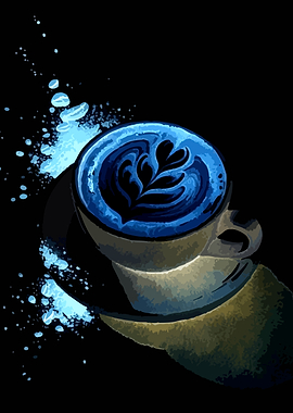 Latte Art with Splashes