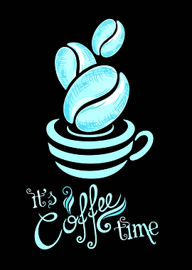 It's Coffee Time Illustration