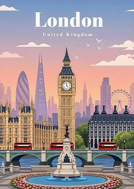 London Skyline with Big Ben