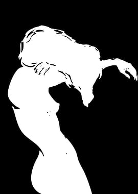Stylized Silhouette of a Woman