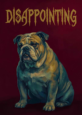 Disappointing Bulldog Painting