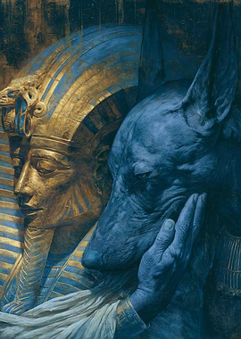 Pharaoh and Anubis