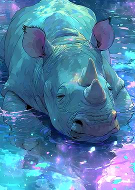 Rhinoceros in Cosmic Water nebula