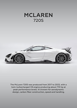 McLaren 720S Car Side Profile