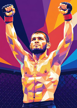 Khabib Nurmagomedov Pop Art
