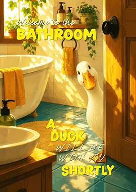 Duck in the Bathroom