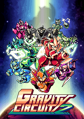 Gravity Circuit Game Art Poster