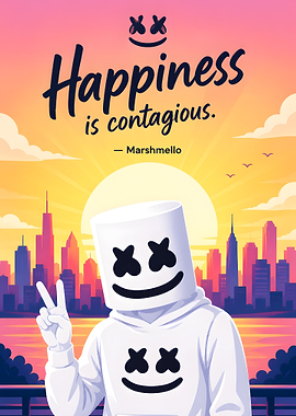 Marshmello Happiness Quote