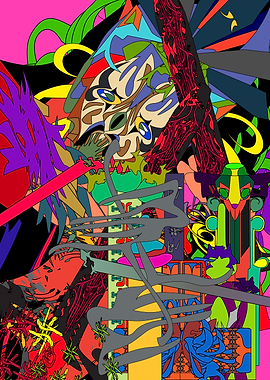 Vibrant Abstract Digital Art