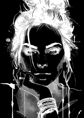 Monochromatic Portrait of a Woman