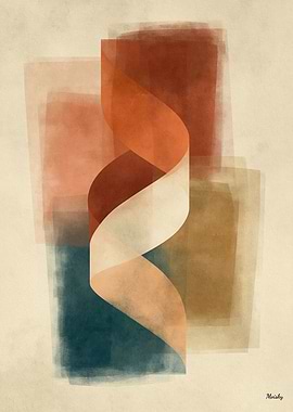 Wabi-Sabi Stone Field No. 15 – Flow Abstract Wall Art