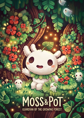 Moss & Pot Guardian of the Growing Forest