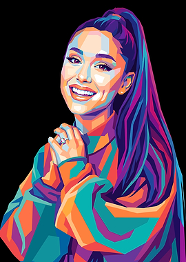 Ariana Grande Pop Art Portrait