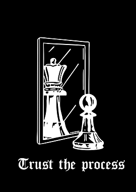 Chess Pawn Reflecting as Queen
